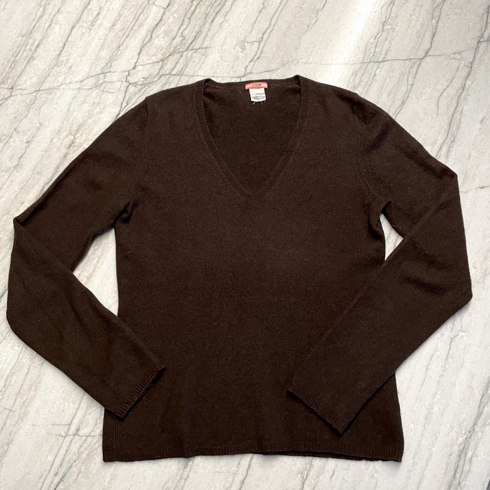 JCrew 100% Cashmere V-neck sweater